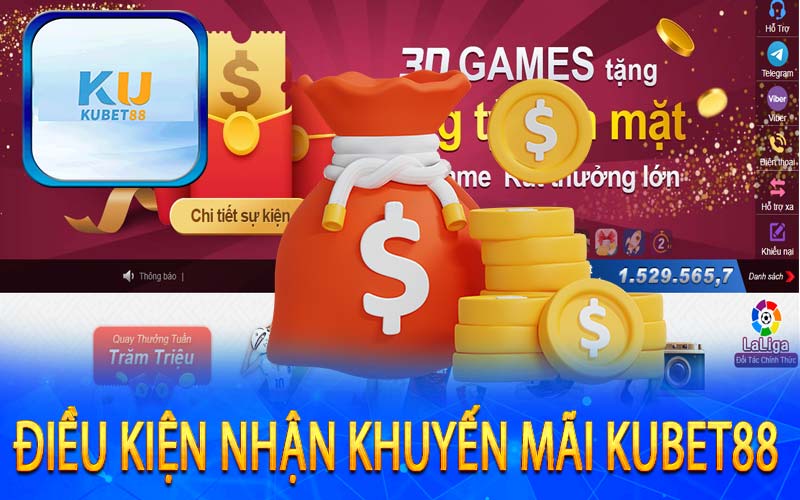 Điều kiện nhận khuyến mãi Kubet88