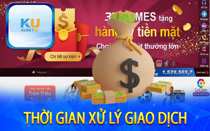 Thời gian xử lý giao dịch